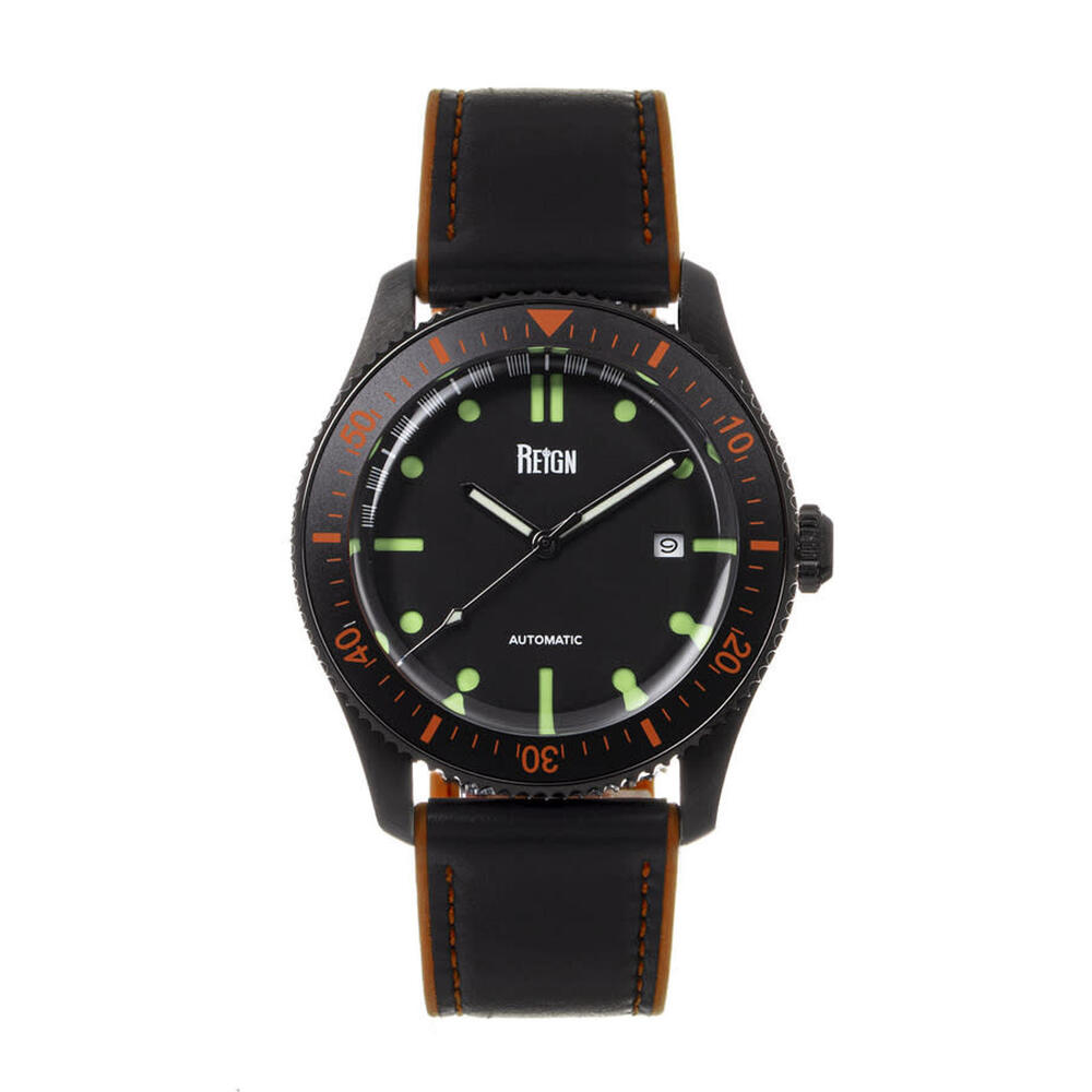 Reign Elijah Automatic Black Dial Men's Watch, 42mm (REIRN6505)